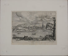 Load image into Gallery viewer, Hendrick van Cleve III, after. View of Liège.Engraving by Philips Galle. 1557-1612.