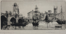 Load image into Gallery viewer, Harry C. Lewis. Blackfriars Bridge. London. Etching. Early XX C.
