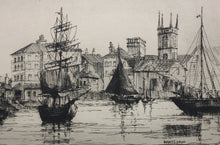 Load image into Gallery viewer, Harry C. Lewis. Blackfriars Bridge. London. Etching. Early XX C.