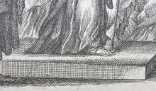 Load image into Gallery viewer, Raphael, after. Saint Paul preaching to the Corinthians. Etching by Gérard Audran. XVII C.
