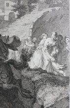 Load image into Gallery viewer, Benjamin Samuel Bolomey, after. Voluntary devotion of Curtius. Engraving by Pierre François Tardieu. c. 1791.
