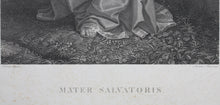 Load image into Gallery viewer, Titian, after. Mater Salvatoris. Engraving by Aronne Mauri.