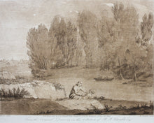 Load image into Gallery viewer, Claude Lorrain, after. A Study. Etching by Richard Earlom. 1802.