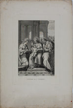 Load image into Gallery viewer, Pellegrino Tibaldi, after. Francesco Rosaspina, after. Marriage of S. Catterina. Etching by Antonio Marchi. 1830.