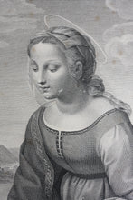 Load image into Gallery viewer, Raphael, after. La Belle Jardinière. Engraving. 1803.