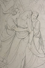 Load image into Gallery viewer, Imanuel-Heinrich Lengerich, after. Dietrich Wilhelm Lindau, after. Altarpiece of the St. Jacobi Church in Szczecin. Engraving by Ferdinand Ruscheweyh. 1820 - 1846 (?)