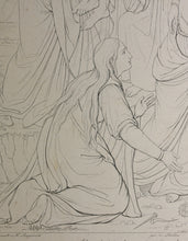 Load image into Gallery viewer, Imanuel-Heinrich Lengerich, after. Dietrich Wilhelm Lindau, after. Altarpiece of the St. Jacobi Church in Szczecin. Engraving by Ferdinand Ruscheweyh. 1820 - 1846 (?)