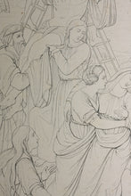 Load image into Gallery viewer, Imanuel-Heinrich Lengerich, after. Dietrich Wilhelm Lindau, after. Altarpiece of the St. Jacobi Church in Szczecin. Engraving by Ferdinand Ruscheweyh. 1820 - 1846 (?)