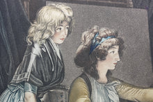 Load image into Gallery viewer, Louis Léopold Boilly, after. The Drawing Lesson. Engraving by J.-Frédéric Cazenave. c. 1796.
