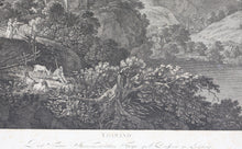 Load image into Gallery viewer, Isaac de Moucheron, after. The Harvest. Engraving by Emmanuel Jean Nepomucene de Ghendt. 1777.