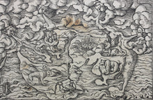 Load image into Gallery viewer, Hans Lufft, after. Daniel's Dream Map. Woodcut by Jost Amman and Virgil Solis. Late XVI C.