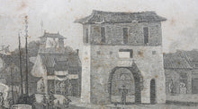 Load image into Gallery viewer, William Alexander, after. Chinese Barges of the Embassy passing under a Bridge. Engraving by William Byrne. 1796.