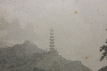 Load image into Gallery viewer, William Alexander, after. View of the Tower of the Thundering Winds on the borders of the Lake See-Hoo, taken from the Vale of Tombs. Engraving by John George Landseer & T. Shirt. 1796.