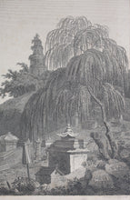 Load image into Gallery viewer, William Alexander, after. View of the Tower of the Thundering Winds on the borders of the Lake See-Hoo, taken from the Vale of Tombs. Engraving by John George Landseer & T. Shirt. 1796.