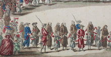 Load image into Gallery viewer, Jacques Chereau, publisher. Procession of French captives. Engraving. 1785.