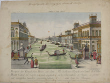 Load image into Gallery viewer, Balthasar Friedrich Leizelt. View of the Bourse Royale on the Cadiz Canal. Engraving. C. 1760.