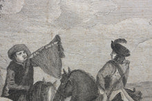 Load image into Gallery viewer, Philips Wouwerman. Alte de cavalerie. Engraving by Pierre François Beaumont. 1739.