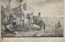 Load image into Gallery viewer, Philips Wouwerman. Alte de cavalerie. Engraving by Pierre François Beaumont. 1739.