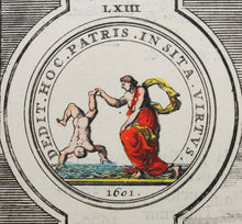 Load image into Gallery viewer, Bernard Picart. Medals of Henry IV. P. 28. Color engraving. 1724.