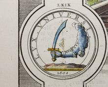 Load image into Gallery viewer, Bernard Picart. Medals of Henry IV. P. 28. Color engraving. 1724.