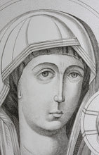 Load image into Gallery viewer, Unknown Italian engraver of the XVIII C. Madonna greca; pittura a tempera in Legno. XIII. Secolo. Engraving. Late XVIII - early XIX C.