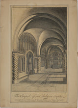 Load image into Gallery viewer, James Cole. The Chapel of our Lady in criptis. Engraving. 1723.