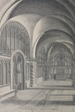 Load image into Gallery viewer, James Cole. The Chapel of our Lady in criptis. Engraving. 1723.