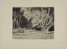 Load image into Gallery viewer, Maximilien Luce. Landscape with Cows. Etching. c. 1910.
