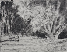 Load image into Gallery viewer, Maximilien Luce. Landscape with Cows. Etching. c. 1910.