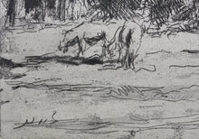Load image into Gallery viewer, Maximilien Luce. Landscape with Cows. Etching. c. 1910.