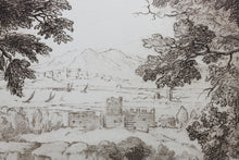 Load image into Gallery viewer, Claude Lorrain, after. A Landscape. Etching by R. Earlom. 1810.