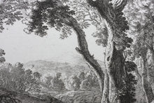 Load image into Gallery viewer, Herman van Swanevelt. Mercury turning Battus into stone. Etching. 1629-1641.
