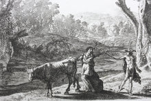 Load image into Gallery viewer, Herman van Swanevelt. Mercury turning Battus into stone. Etching. 1629-1641.