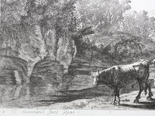 Load image into Gallery viewer, Herman van Swanevelt. Mercury turning Battus into stone. Etching. 1629-1641.