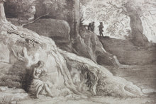 Load image into Gallery viewer, Claude Lorrain, after. A Study. Etching by Richard Earlom. 1802.