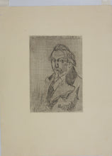 Load image into Gallery viewer, Victor Joseph Roux-Champion. Portrait d'Emile Bernard. Etching. Early XX C.