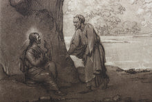Load image into Gallery viewer, Claude Lorrain, after. A Landscape - Christ tempted. Etching by Richard Earlom. 1802.