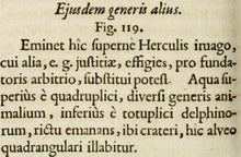 Load image into Gallery viewer, Georg Andreas Bockler. Fountain Hercules. Engraving #119. 1664.