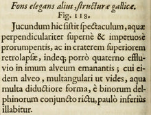 Load image into Gallery viewer, Georg Andreas Bockler. French Fountain. Engraving #118. 1664.