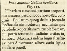 Load image into Gallery viewer, Georg Andreas Bockler. Fountain Leda. Engraving #112. 1664.