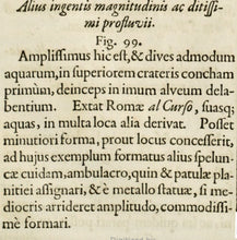 Load image into Gallery viewer, Georg Andreas Bockler. Fountain in Rome next to the Column of Marcus Aurelius. #99. 1664.