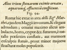 Load image into Gallery viewer, Georg Andreas Böckler. Fountain on the Piazza del Mattei in Rome. Engraving #94. 1663