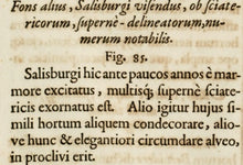 Load image into Gallery viewer, Georg Andreas Bockler. Fountain in Salzburg. Engraving #85. 1664.