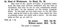 Load image into Gallery viewer, Abraham Le Blond. Head of Windermere. Baxter print. 1849-1854.