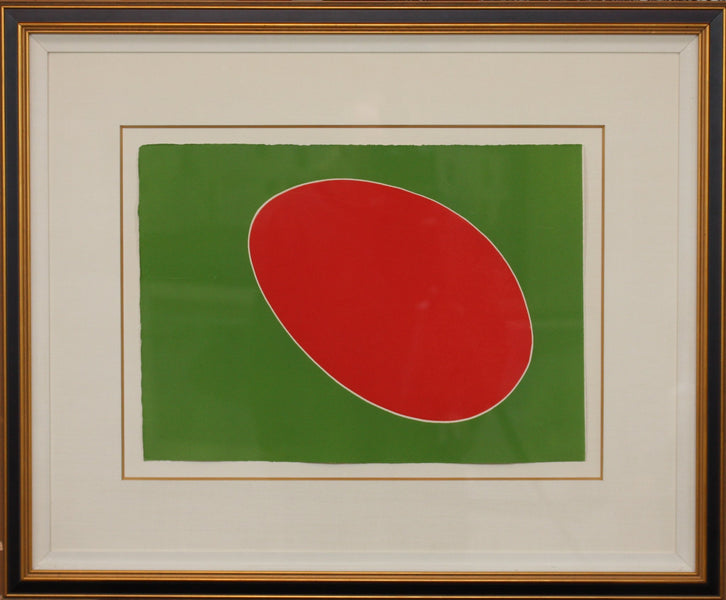 A Red Sun by Joan Miro in the Cantic del Sol aquatint