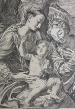 Load image into Gallery viewer, Carlo Maratti, after. Matrimonio de Santa Catalina. Etching. XVII C.
