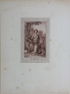 Charles Taylor. Allegory of the Four Elements. Four stipples. 1788.