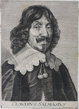 Load image into Gallery viewer, Nicolaes Van Negre, after. Portrait of Claudius Salmasius. Engraving by Esme de Boulonois. ca. 1682.
