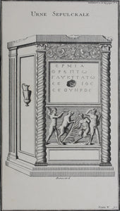 Boissard, after. Urne Sepulcrale. Etching. 1719.