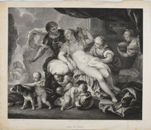Load image into Gallery viewer, Luca Giordano, after. Jacques Louis Touzé, after. Mars and Venus. Etching by Jean Antoine Pierron. 1803-1818.
